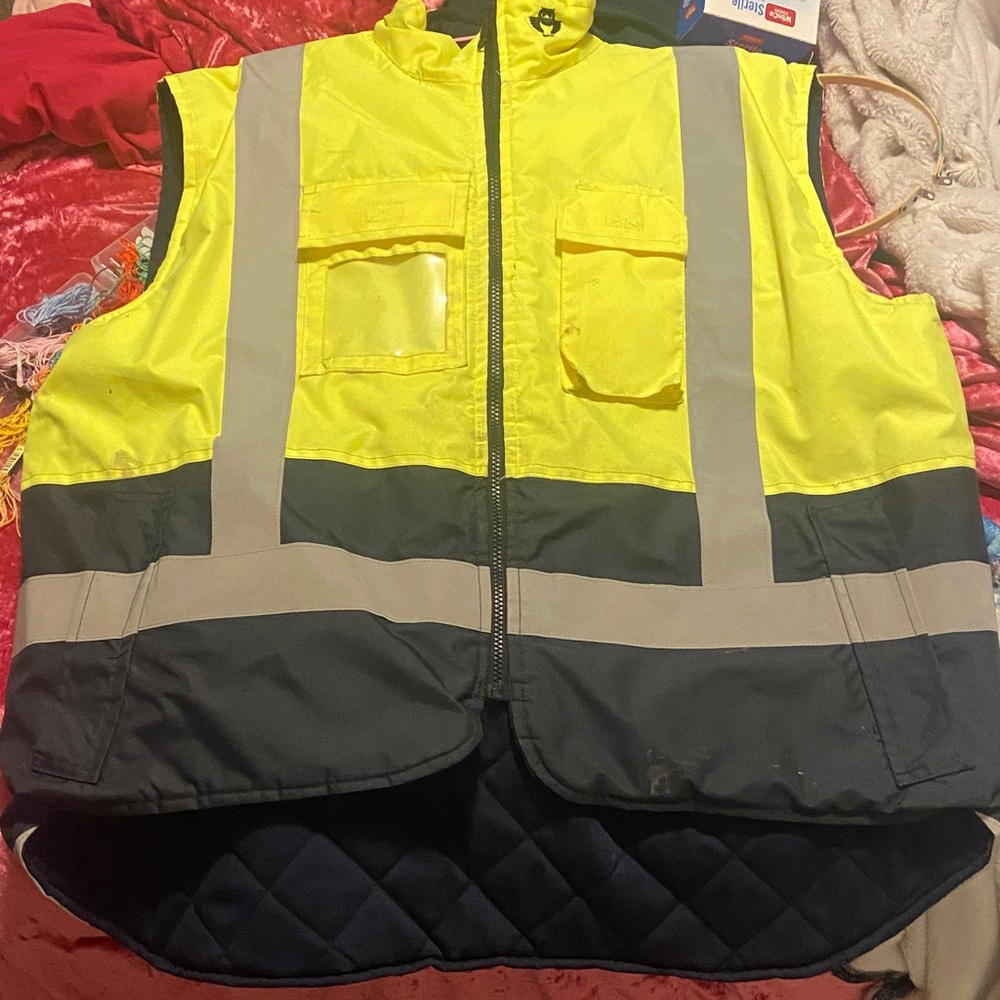 Kids High-Visibility Yellow and Black Safety Vest